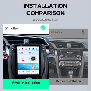 วิทยุติดรถยนต์ขนาด 10.4 นิ้ว ระบบ Android Carplay สำหรับรถยนต์ฮอนด้า ซีวิค ปี 2016-2020 หน้าจอสัมผัส เครื่องเสียงติดรถยนต์พร้อมระบบนำทาง เครื่องเล่นวิดีโอ GPS - Product Image 2