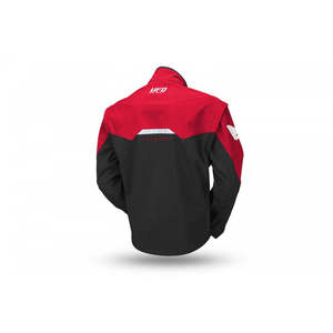 TAIGA giacca da uomo Enduro con maniche staccabili e protezioni incluse nero/rosso - Product Image 3