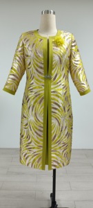 5XL High Quality African Elegant Brocade Long <b>Jacket</b> Suit for Women Plus size Dress Dashiki Ladies - Product Image 4
