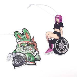 Rafraîchisseur d'air et aromathérapie avec logo personnalisé Papier en coton longue durée imprimé en forme personnalisée pour les voitures - Product Image 3