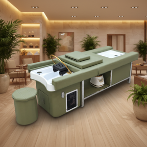 Fauteuil de spa électrique multifonctionnel 2026 en similicuir avec fonction de levage, lit de lavage pour pédicure et massage, idéal pour salons de coiffure - Product Image 1