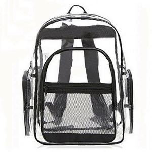 Wholesale Custom Outdoor <b>Waterproof</b> Clear PVC <b>Back</b> <b>Pack</b> Multi-Pocket Transparent School Backpack Bag - Product Image 3