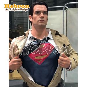 Busto <span class=keywords><strong>de</strong></span> Resina Personalizado <span class=keywords><strong>de</strong></span> Superman a Tamaño Real, Escultura <span class=keywords><strong>de</strong></span> Figura <span class=keywords><strong>de</strong></span> Superhéroe para Decoración del Hogar - Product Image 6