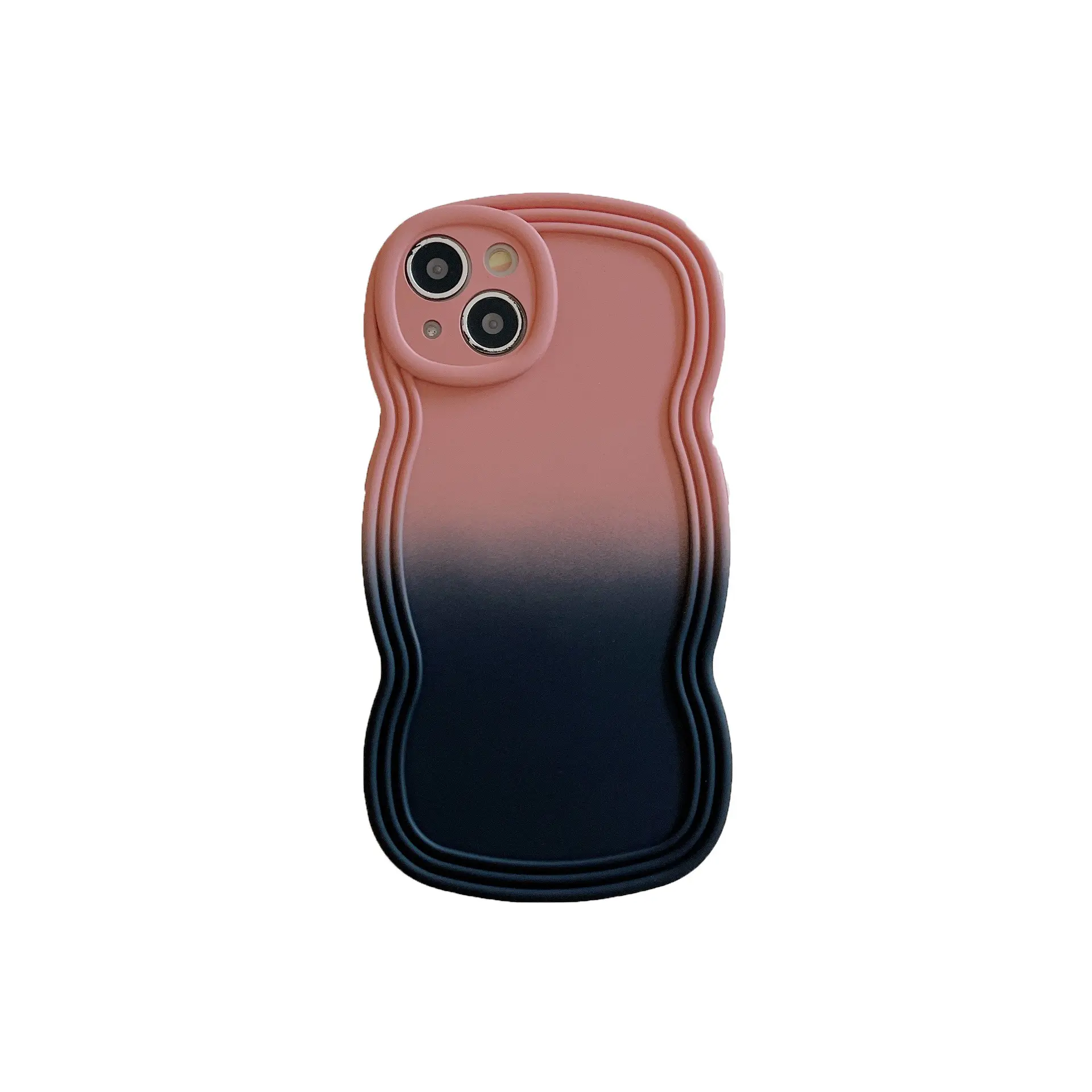 2023 Новый градиентный волнистый цвет БЕЗЕЛЬ для телефона Apple 14iPhone15 promax силиконовый чехол для телефона