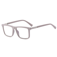 Monture optique homme MS 93536, grande monture carrée bleue, avec filtre anti-lumière bleue, en acétate PC de haute qualité, rectangulaire et tendance pour la lecture