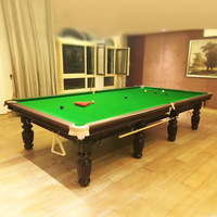 Table de billard 2-en-1 en acier et marbre de 12 pieds avec poches en caoutchouc, plateau en ardoise couleur personnalisable et ensemble d'accessoires gratuit, modèle M7