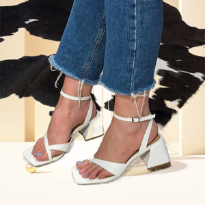 Offre Spéciale 2025 talon carré haut sandales pour femmes - Product Image 4