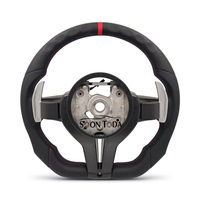 Volant en cuir semi-perforé style M pour BMW F10 F16 F20 F30 F31 F32 M3 F80 M4 F82 M2 F87 E88 E90 E92 M2 M1 F81