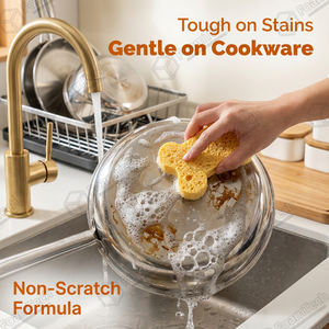 Esponja de Pulpa de Madera con Formas Divertidas, Diseño de Animales Adorables, Super Absorbente, Sin Pelusas, para Limpieza de Cocina - Product Image 4