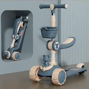 Trottinette pliable en plastique Istaride à hauteur réglable pour enfants et tout-petits de 2 à 7 ans (2-4 ans et 5-7 ans) - Product Image 1