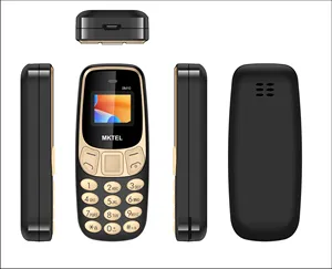 โทรศัพท์มินิบาร์ที่ดีที่สุด หน้าจอ 0.66 นิ้ว หูฟัง 2G GSM รองรับซิมคู่ โทรศัพท์มือถือสำหรับ Tecno สำหรับ Itel สำหรับ Nokia BM10 มีสินค้าในสต็อก - Product Image 1