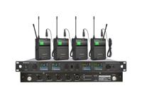 Système de microphone sans fil professionnel Vason VD4U UHF 572-830 MHz à 4 canaux, longue portée 300 m, véritable diversité, XLR