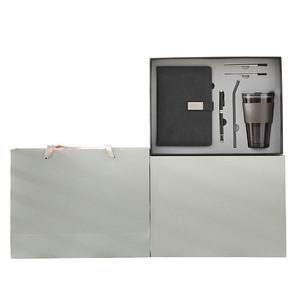 Set Regalo per Riunioni Aziendali: Taccuino A5, Tazza da Caffè, Chiavetta USB con Logo Personalizzato, Set Regalo di Lusso per Eventi per Uomini - Product Image 3