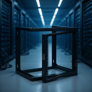 Rack de Servidor de Marco Abierto Vevor 9U Negro, Gabinete de Red Metálico para Montaje en Pared, Capacidad de 150 Libras - Product Image 2