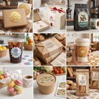 Autocollant adhésif en vinyle personnalisé de haute qualité, holographique, résistant à l'huile et à l'eau, pour étiquettes alimentaires (nourriture pour animaux, collations, gâteaux, chocolat)