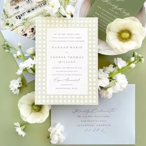 Invitations de mariage de luxe personnalisées, dorées à chaud, avec enveloppes et RSVP - Product Image 4