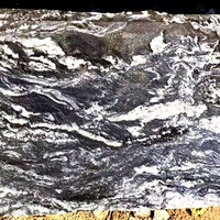 Dalles de granit gris de vague de mer moderne poli Spray White Granite Stone Prix compétitif Sail-China Factory Graphic Design
