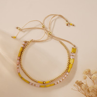 Handgemaakte, verstelbare armband van delicate zaadkraaltjes, vriendschapsarmband voor vrouwen, strand- en zomersieraden, minimalistisch BFF-cadeau