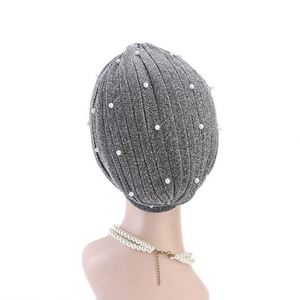 Wholesale Fashion Multifunction Women's Twist Turban Headwrap Stitching Knotted Headscarf Polyester Muslim <b>Hat</b> - Product Image 5