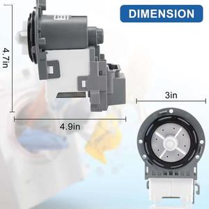 Pompe de vidange WDP85109 DC31-00178A 120V électrique pour machines à laver Samsung, pièce de rechange en plastique durable - Product Image 3