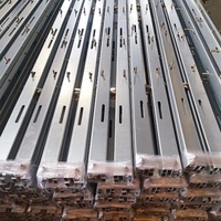 Accessoires de rail de guidage en profilé extrudé en alliage d'aluminium pour ascenseur, revêtement en tôle galvanisée, composants de quincaillerie d'ascenseur sur mesure