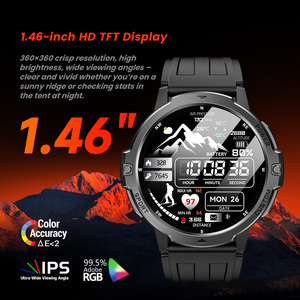 OEM C31 Smartwatch Sportivo da Esterno Robusto con <span class=keywords><strong>GPS</strong></span>, Schermo TFT Rotondo da 1,46 Pollici, Funzione di Chiamata, Comodo Orologio Magnetico - Product Image 3