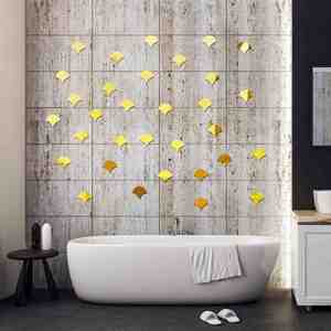 10/50 piezas de pegatinas de pared de espejo acrílicas autoadhesivas con diseño de escamas de pez, muy vendidas, para bricolaje - Product Image 3