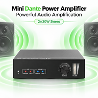 Amplificateur de puissance compact DQINFOS 2 canaux Dante Mini en métal, mixeur stéréo