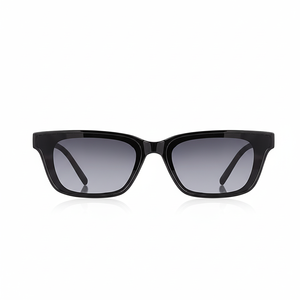 Nouvelle Tendance Lunettes de Soleil Unisexe Noires Brillantes UV400 Légères Monture Complète 2030 - Product Image 1