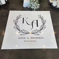 Sol de danse pour mariage en rouleau PET, options mat/brillant, écologique, échantillon gratuit, imprimable, auto-adhésif, imperméable, numérique