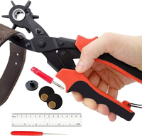 Outil de perforation en cuir pour ceintures Perforateur de précision multi-taille pour tissu et cuir pour l'artisanat et les trous de ceinture de bricolage faciles