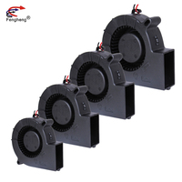 Großluftvolumen Turbolüfter 75mm 75×75×25mm 24v 2000/4000U/min. DC 12V bürstenlose Kunststoff-Zentrifuge 2000/4000U/min. DC 12V
