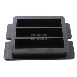 40*40*160 mét Đen nhựa ba gang xi măng vữa lăng kính khuôn/bê tông Cube khuôn 50 cái/hộp - Product Image 3