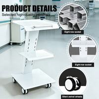 Chariot mobile pliable en acier laminé à froid Laitai LT-T3 pour scanner dentaire et instruments – Prix usine de gros