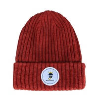 Bonnet de golf tricoté côtelé personnalisé avec motifs de dessins animés et de lettres Impression numérique Tissu commun pour les voyages