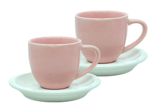 OEM 6 tazza di cuore <span class=keywords><strong>e</strong></span> portabicchieri in legno di porcellana rosa - Product Image 3