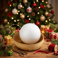 Boules en mousse EPS blanches lisses en gros, sphères en polystyrène pour projets scientifiques, artisanat et décorations DIY en vrac