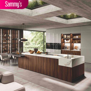 Puertas y Accesorios de Gabinetes de <span class=keywords><strong>Cocina</strong></span> de Madera Maciza y Vidrio Resistentes al Agua <span class=keywords><strong>para</strong></span> Cocinas Modernas - Product Image 2