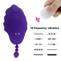 Vibromasseur de culotte à 10 vitesses télécommandé jouets sexuels invisibles pour femmes adultes stimulateur de chatte clitoridien gode étanche %