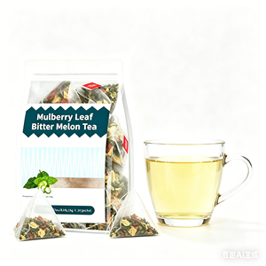 Tisane de feuilles de mûrier et de melon <span class=keywords><strong>amer</strong></span>, marque privée OEM, mélange d'herbes d'aubépine et de racine de Kudzu, détoxifiant hépatique, amincissant, pour la digestion, boisson quotidienne - Product Image 3