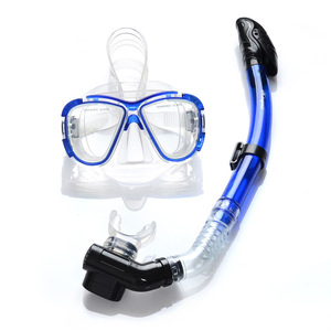 Masque de plongée entièrement étanche, anti-buée, réglable, respirant, pour la plongée avec tuba, adultes, silicone liquide, verre trempé, deux fenêtres - Product Image 5