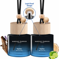 Diffuseur de parfum suspendu TopOne pour voiture avec couvercle en bois, parfum longue durée 45 jours pour rétroviseur, bureau, maison, OEM