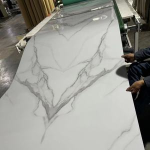 Panneau mural décoratif intérieur en PVC, panneau mural UV premium, panneau mural en marbre 3D pour chambre à coucher, home cinéma, salle d'étude - Product Image 2