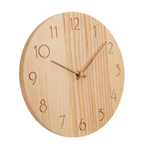 2022 Nordic Modern Fashion Solid <strong>Wooden</strong> <strong>Clock</strong> 12 Inch Carved Pattern Custom Logo <strong>Wall</strong> <strong>Clock</strong> Home Decor