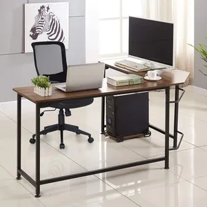 Ontwerp Desktop Werkstation Kantoormeubilair Pc Laptop Stand Home Hoek Tafel Computer 4 Voet Kantoor Desks Goedkoop Station Modern