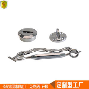 Crochet anti-ondes en alliage de zinc marin à base ronde en T avec ressort, vente directe d'usine, pour fixation et préhension - Product Image 5