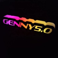 Badges LED personnalisés pour voiture et taxi, étanches IPX7, avec application, série RGB Flow 3D, logos automobiles, emblèmes de calandre avant