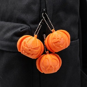 Nuevo colgante transfronterizo para mochila con botón antiestrés de calavera navideña y calabaza de Halloween impresa en 3D, fabricado en China - Product Image 3