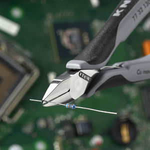 Knipex ESD Cortadores diagonales electrónicos 77 32 130 Acero inoxidable Borde liso Grado industrial - Product Image 1