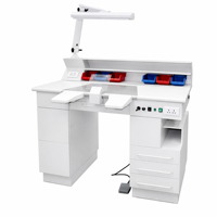 Mobilier de laboratoire dentaire, poste de travail double pour laboratoire dentaire